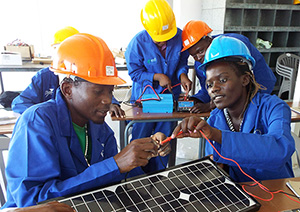 Trainees in our 2015 solar installation course, Ondangwa.